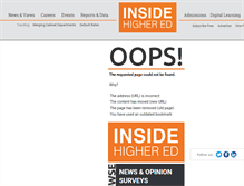 Tablet Screenshot of insidehighered.com